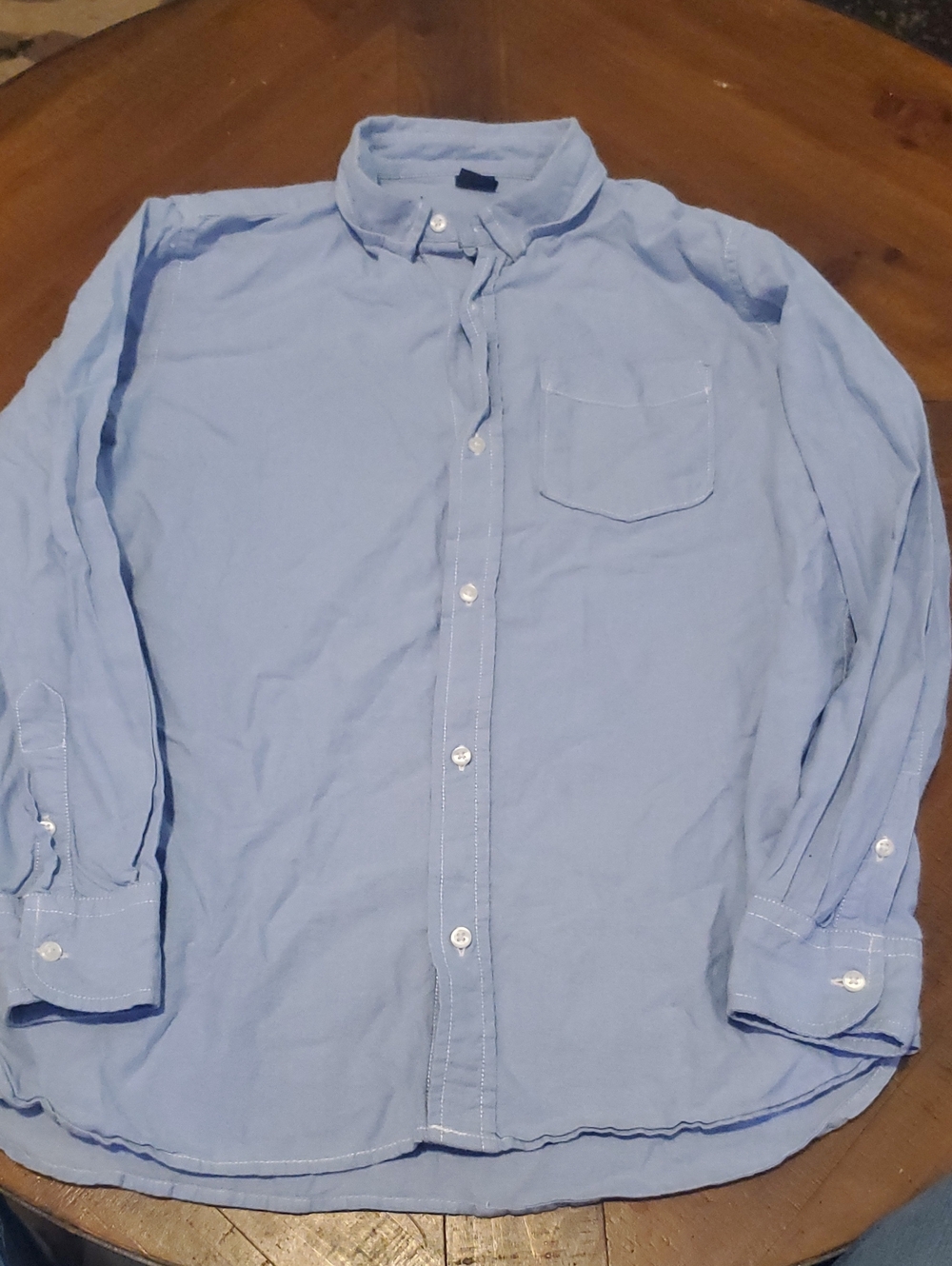 GAP Light Blue Button-Down Shirt with Chest Pocket